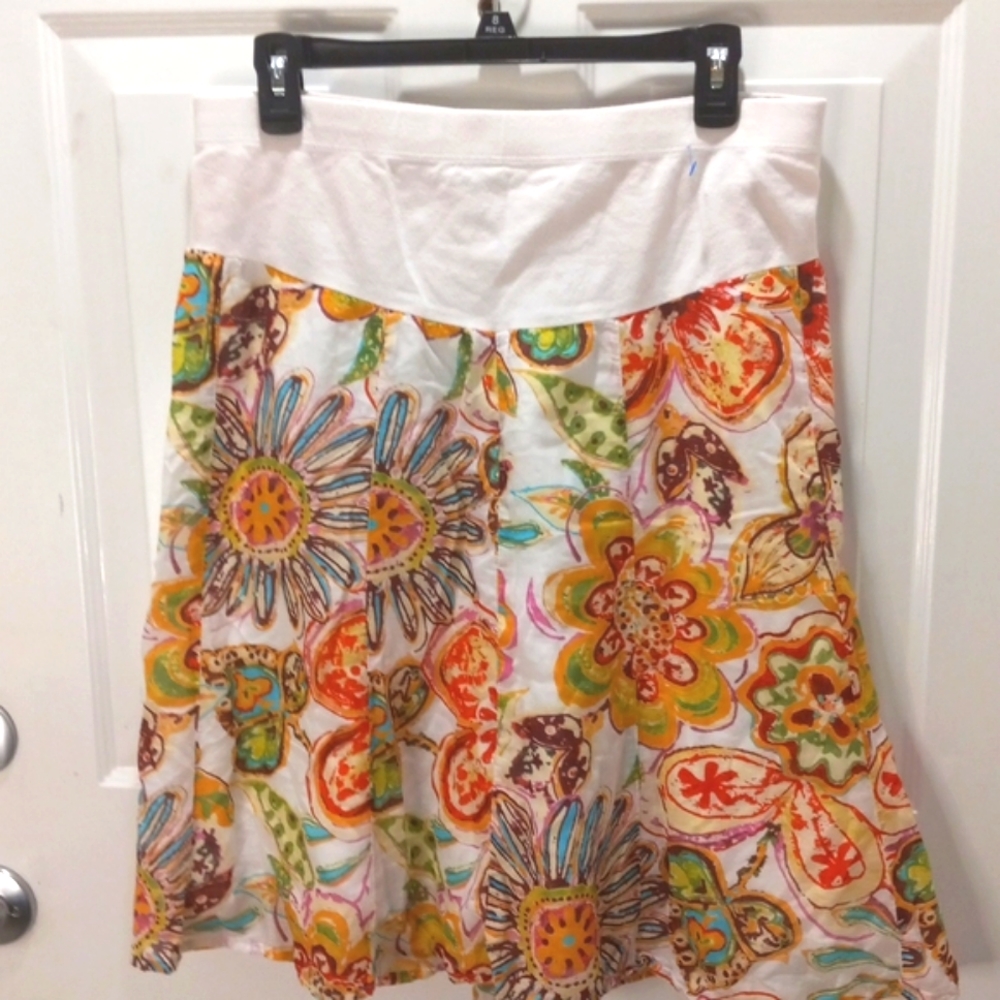 Mimi Maternity, Cotton & Silk Skirt Size Large